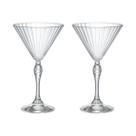 Taça De Vidro Bormioli Rocco Para Martini 245 ml America 20s 2 Peças