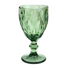 Taça de Vidro Diamond Diamante Verde 300ml Água Class Home