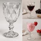 Taca de Vidro Diamond Transparente 320ml Jogo 6 Taças, Vinho, Água, Drinks, Suco, Restaurante Buffet