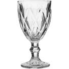 Taça de Vidro Diamond Transparente 340ml UNICA