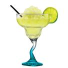 Taça de Vidro para Margarita Twister com Haste Azul 300ml, Ruvolo