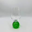 Taça de Vidro Soluna com Base Verde 400ml 16x8cm
