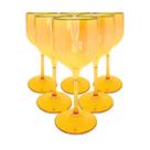 Taça De Vinho De Acrílico Cristal 280ml kit 10 Festas Aniversario enfeite
