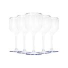 Taça De Vinho De Acrílico Cristal 280ml kit 10 Festas Aniversario enfeite