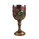 Taça de vinho Dragon Eye em aço inoxidável azul High Foot
