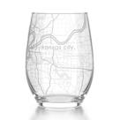 Taça de Vinho Mapa de Kansas City Well Told 450 ml Transparente