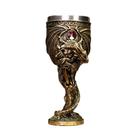 Taça de vinho Medieval Dragon Warrior em aço inoxidável