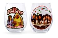 Taça de vinho sem haste Silver Buffalo Friends TV Show, pacote com 2