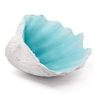 Taça decorativa Accessoryway Clam Shell 31,5 cm turquesa