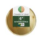 Taça descartável Palm Leaf Charity Leaf de 6 polegadas (50 unidades)