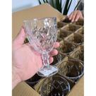Taça Diamond de Vidro Transparente 320ml Conjunto com 6 Peças