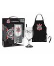 Taça e avental de churrasqueiro - corinthians licenciado