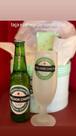 Taça e cerveja personalizada
