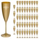 Taça Espumante 170ml Boas Festas Acrílico Premium 50pçs