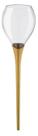 Taca espumante queen 520ml haste dourado marmoriz