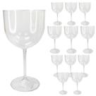Taça Gin Acrílico Transparente 600ml Coquetel Drink KIT 12PÇ