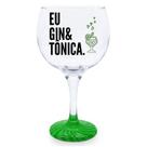 Taça Gin Frases Diversas com Base Decorada - 600ml
