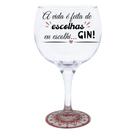 Taça Gin Frases Diversas com Base Decorada - 600ml