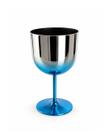 Taça Gin Metalizada Azul Gold 600ml Elegante P/ Drinks
