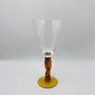 Taça Haste Trançada Transparente e Âmbar 390ml Taça Haste Trançada Transparente e Âmbar 390ml