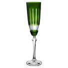 Taça lapidada champagne 190ml cristal ecológico verde elizabeth - Full Fit Taça lapidada champagne 190ml cristal ecológico verde elizabeth - Full Fit