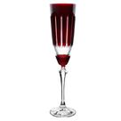 Taça Lapidada Champagne 190ml cristal ecológico vermelha elizabeth Full Fit