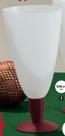 Taça Longa Murano 500 ml - Cor Marsala e Transparente