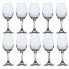 Taça Luxo 365ML Cristal Vinho Água Suco Drinks - 10 Unid