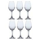 Taça Luxo 365ML Cristal Vinho Água Suco Drinks - 6Unid