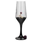 Taça Maria Mulambo Rosa Roxa Champagne Vidro 186ml