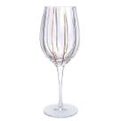Taça p/Agua Cristal Listras Horiz. Douradas 580ml - Unid.