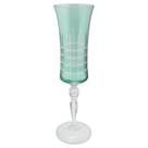 Taça P/Champanhe Bohemia Grace Lap. Cristal 190ml Verde Gris