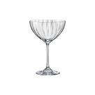 Taça P/ Espumante Vintage 340 ml Cristal Transparente Textura Linear Dream Haus Concept