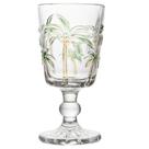 Taça para Água Lyor Tropical Palm de Vidro 310ml