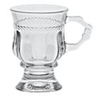 Taça Para Capuccino Café Beber Drinks 142ml Com Pé De Cristal Diamante Luxo Xícara Para Padaria Cafeteria
