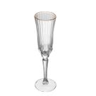 Taça para Champanhe Cristal Fio Ouro Belle Jour 160ml 6un Wolff