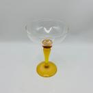 Taça para Drink em Vidro Transparente com Base Âmbar 230ml