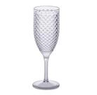 Taça para espumante bico de jaca transparente