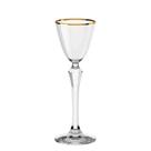 Taça para Licor Cristal Fio Dourado Haus Elegance 70ml - Haus Concept Taça para Licor Cristal Fio Dourado Haus Elegance 70ml - Haus Concept