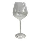 Taça para Vinho Acrílico Bolhas Degradê Transparente 680ml