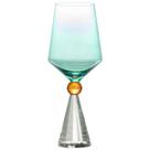 Taça Para Vinho Agua Em Vidro Verde 550Ml
