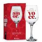Taça para Vinho em Vidro Metade de Mim é Você 385ml - BrasFoot