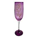 Taça Pomba Gira Rosa Roxa Cristal Super Luxo - Vidro 150 ml