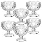 Taça Sobremesa Diamond Transparente 380ml Taça Cristal Sorvete açaí Doces festas mousse mesa posta