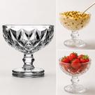 Taça Sobremesa Diamond Transparente 380ml Taça Cristal Sorvete açaí Doces festas mousse mesa posta
