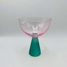 Taça Sobremesa Rosa e Verde Esmeralda 240ml