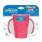 Taça Transition Dr. Brown's Milestones Cheers 360 Pink 200 ml 6m+