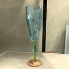 Taça Vidro Colorido Azul Para Champanhe Ribeiro E Pavani - Cx