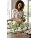 Taça Vidro Verde 300ml Elegância Sofisticada Mesa Taça Vidro Verde 300ml Elegância Sofisticada Mesa