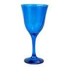 Taça Vinho Lirio Cor Azul Super Luxo 330 ml - Vidro Taça Vinho Lirio Cor Azul Super Luxo 330 ml - Vidro